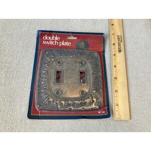1970s Switchplate Cover Double Switch NOS